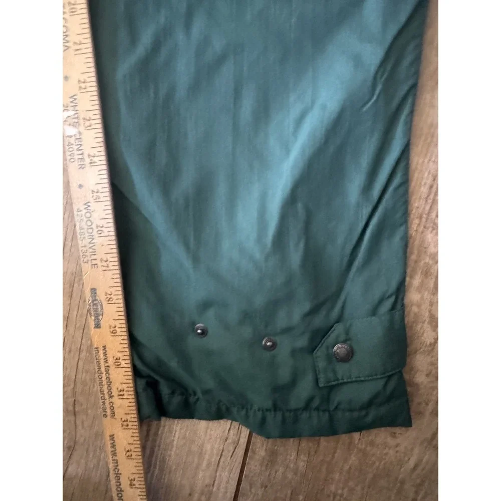Vintage 90s Nylon Track Pants Mens Large Teal Green Windpants Retro Outdoor